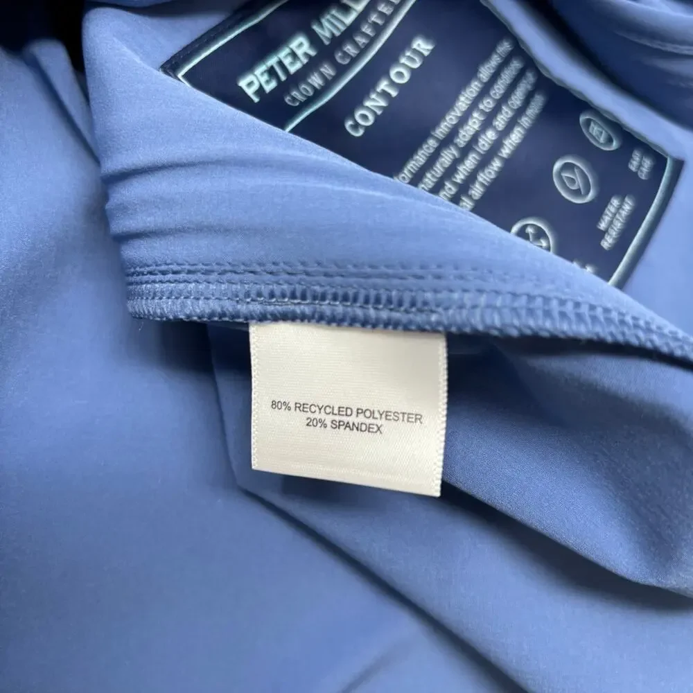 Peter Millar Crown Crafted XL Ocean Blue Contour Full Zip Jacket MS25XZ09 NWT‎